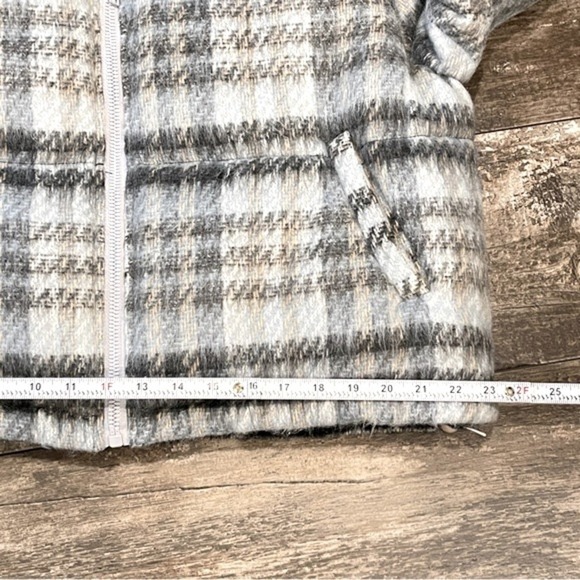 Apparis Josh Jacket Large Blue‎ Gray Plaid Puffer Faux Fur Lined Outdoor NEW - Picture 14 of 15